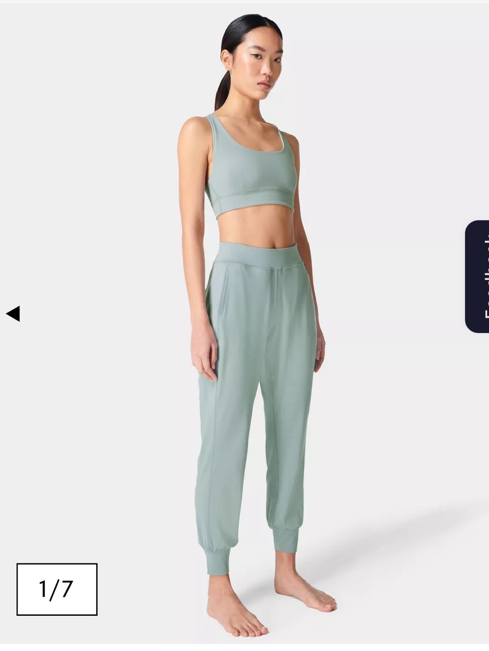 Sweaty Betty Gary Yoga Pants / Joggers Sage Green Size XXL Short
